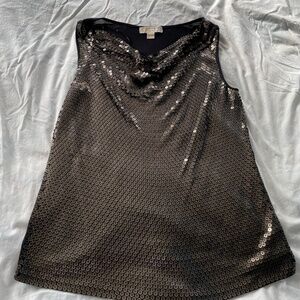 Designer Glam – Michael Kors Sequin Cowl Neck Tank!